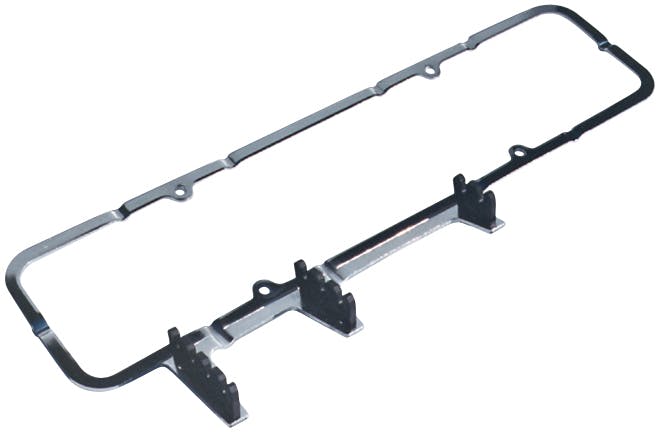 PROFORM 66292BKC Engine Valve Cover 1-Pc Holdown Clamps w/Wire Looms; Black; Fits SB Chevy Engine