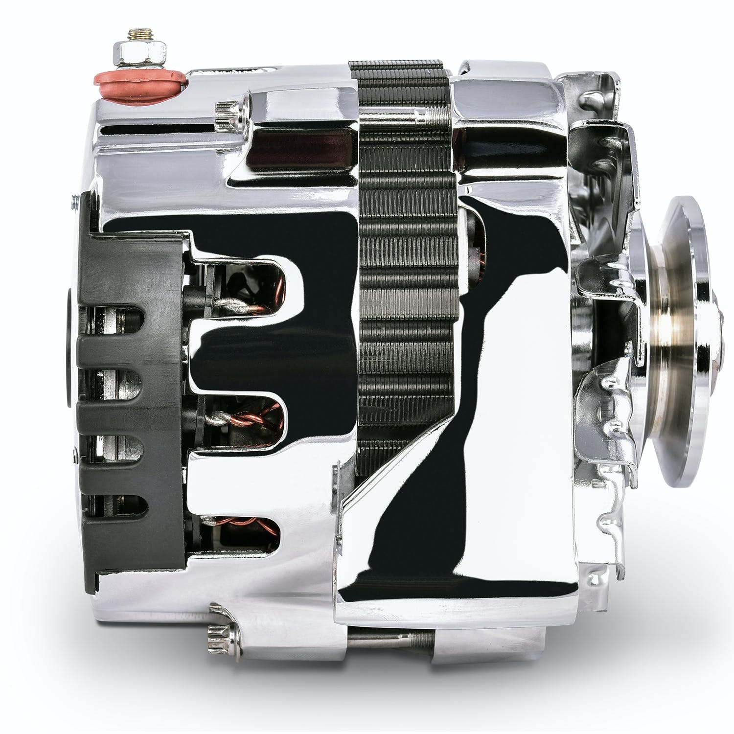 PROFORM 66430.16C CS130 Alternator; 160 AMP; GM CS130; 1-Wire; Machined Pulley; Chrome; 100% New