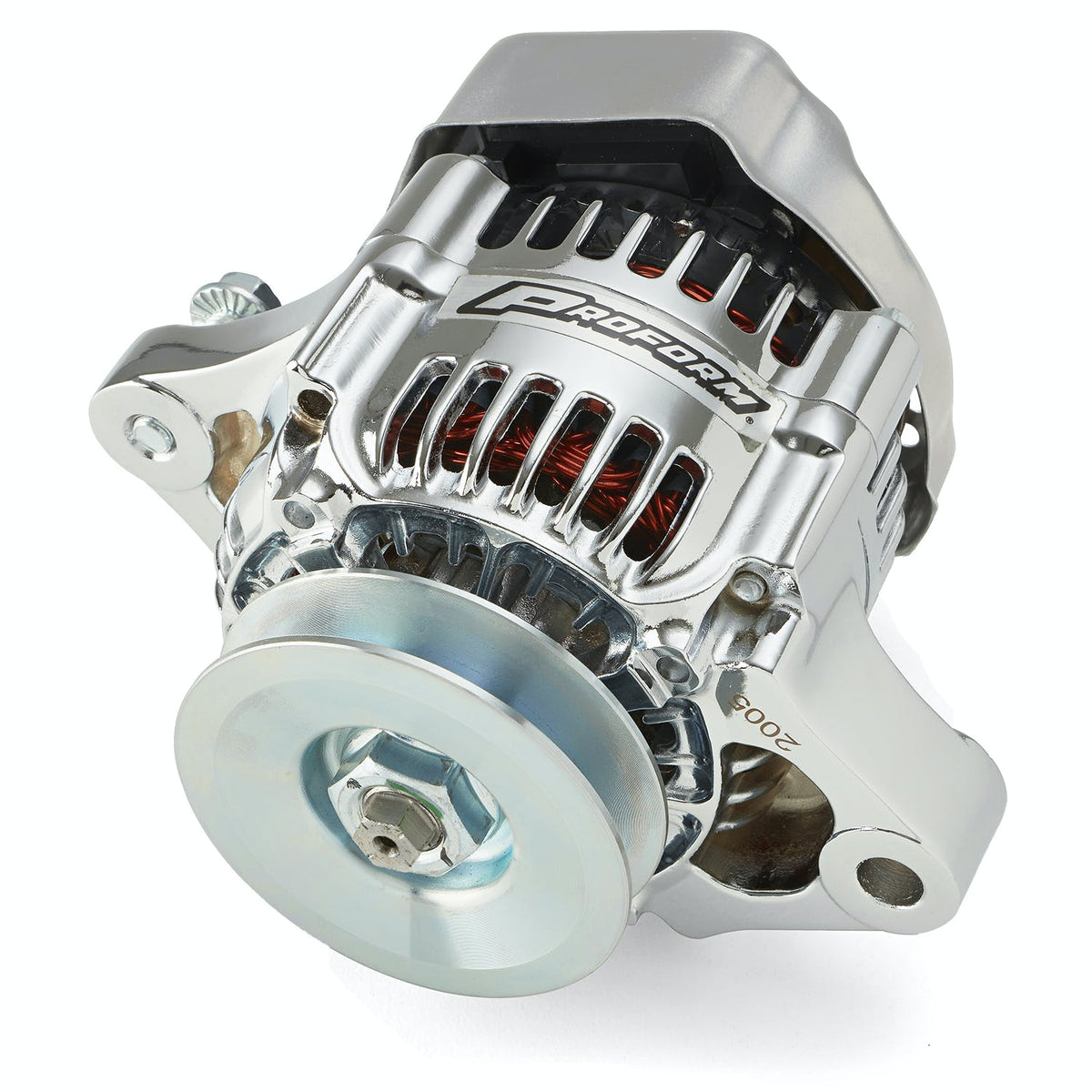 PROFORM 66431 CHROME, 1-WIRE MINI ALTERNATOR, GM 50 AMP.