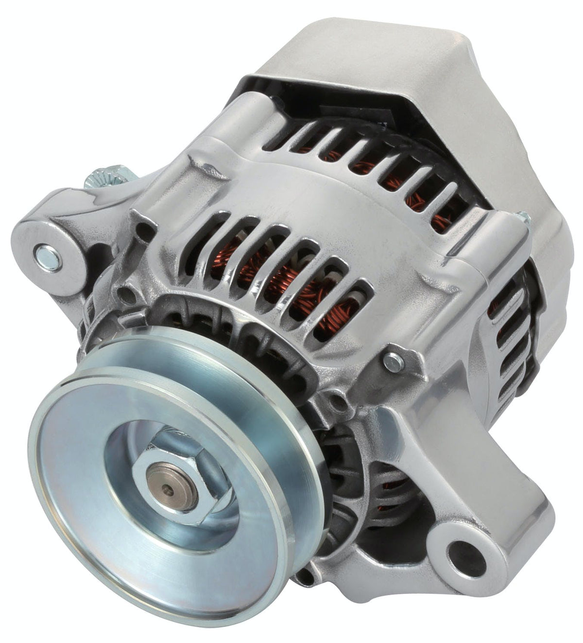 PROFORM 66433 100% NEW, POLISHED, 1-WIRE MINI ALTERNATOR, GM 50 AMP.