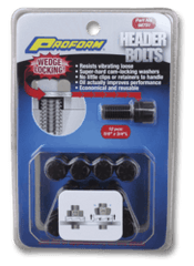 PROFORM 66751 Wedge-Locking Header Bolts; Hex Head; 3/8 dia. X 3/4in Black Oxide; 12 Pcs