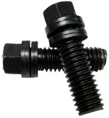 PROFORM 66756 Wedge-Locking Header Bolts; Hex Head; 3/8 dia. X 1in; Blk Oxide Finish; 16 Pcs