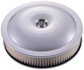 PROFORM 66809 Engine Air Cleaner Assembly 14 In. Dia; Aluminum; Clear Anodized; Paper Filter