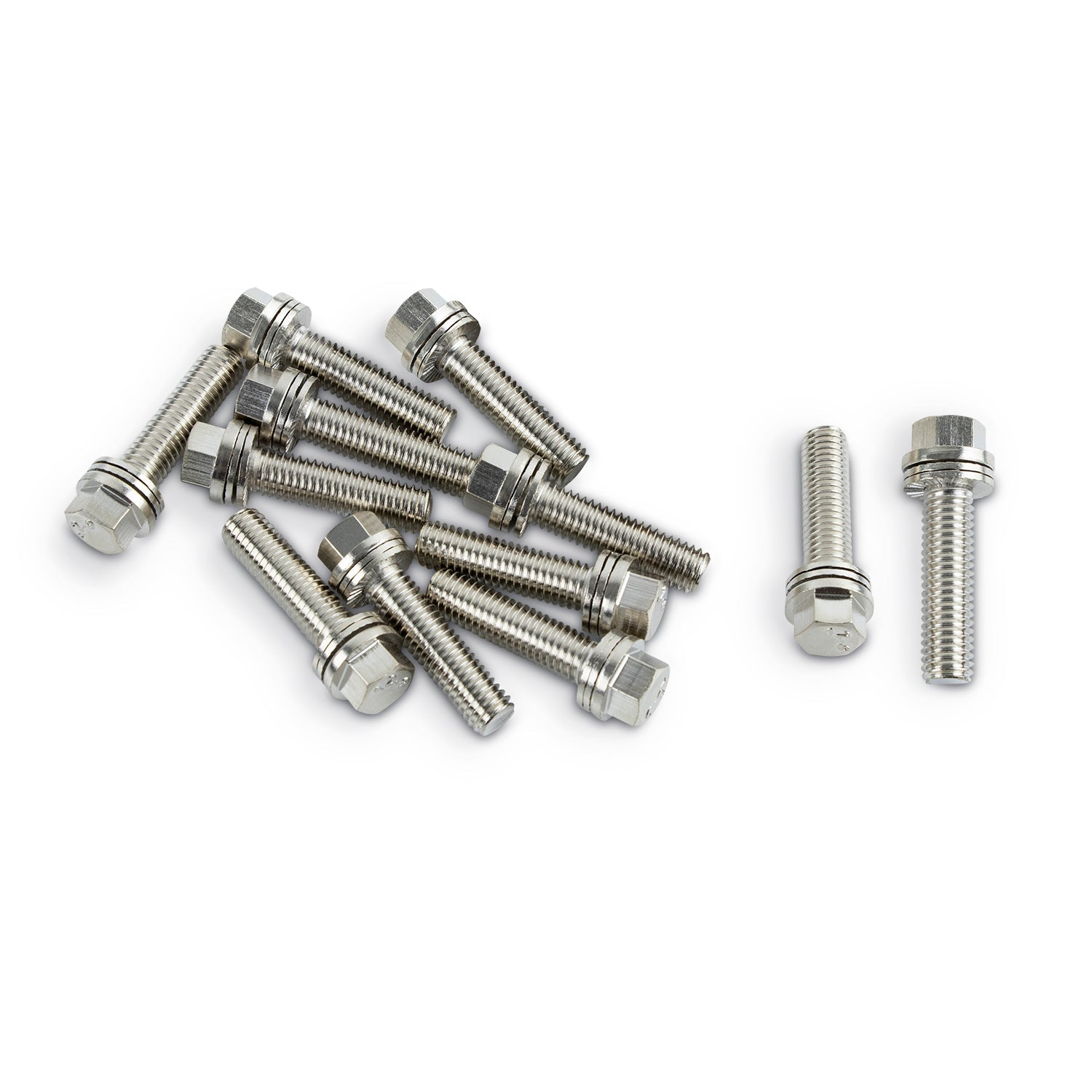 PROFORM WEDGE-LOCKING HEADER BOLTS 3/4 inch L x 3/8 inch 16 PCS NICKEL PLATED 66823