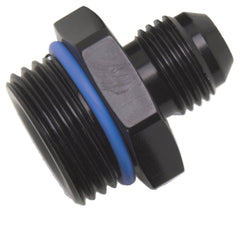Russell 670930 Adapter fitting.-8 AN male flare to-6 SAE male port. Black anodized