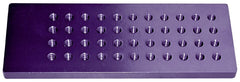 PROFORM 67115C Carburetor Jet Plate; Billet Aluminum; Holds 22 Pair of Jets; Purple Anodized