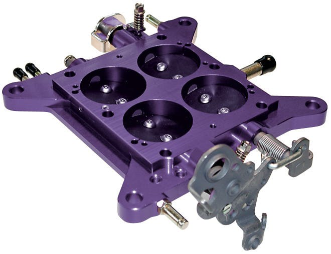 PROFORM 67156 Carburetor Throttle Base Plate; 4150 Model; 850-1050 CFM Mechanical Sec Carbs