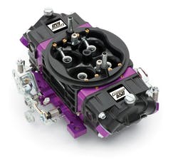 PROFORM 67301 Black Race Series Carburetor; 650 CFM, Mechanical Secondary, Black and Purple