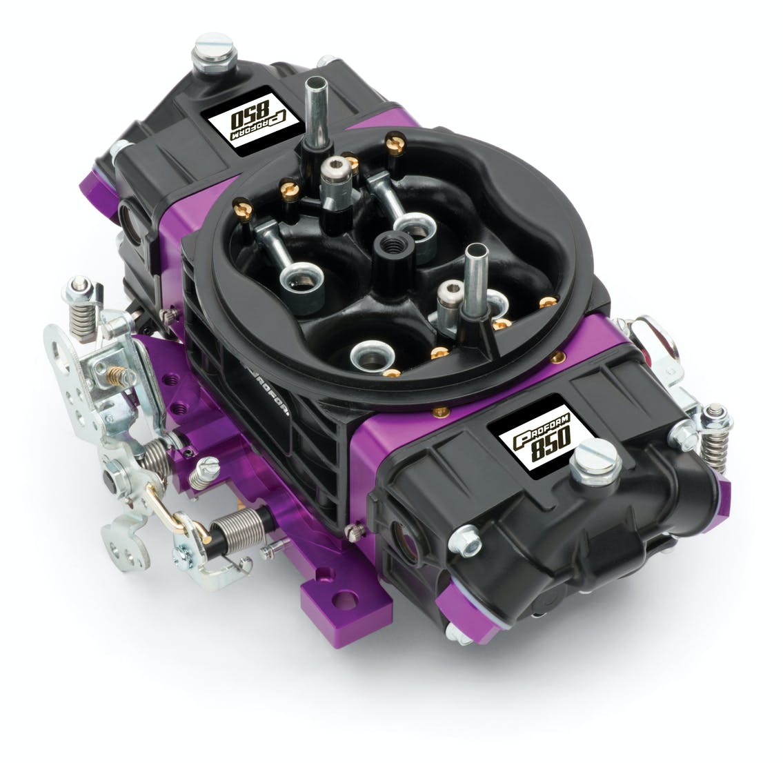 PROFORM 67303 Black Race Series Carburetor; 850 CFM, Mechanical Secondary, Black and Purple