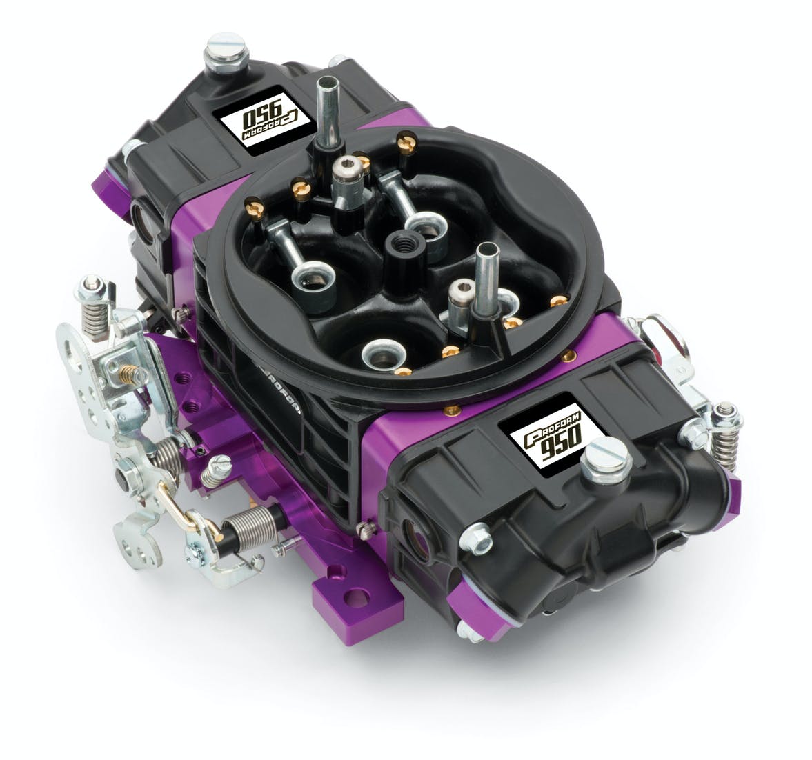 PROFORM 67304 Black Race Series Carburetor; 950 CFM, Mechanical Secondary, Black and Purple