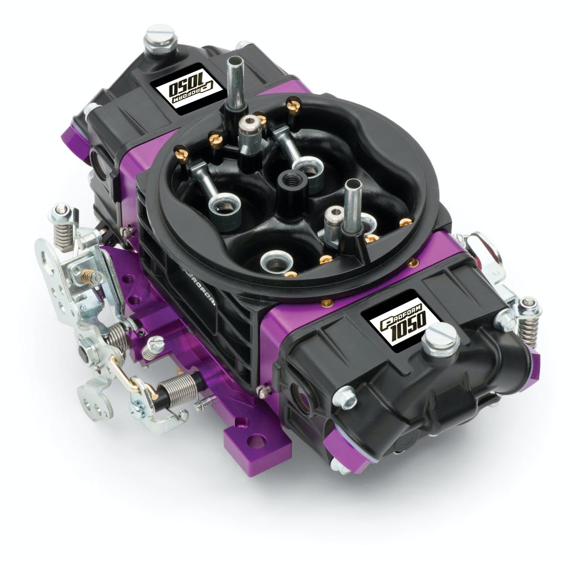 PROFORM 67305 Black Race Series Carburetor; 1050 CFM, Mechanical Secondary, Black and Purple