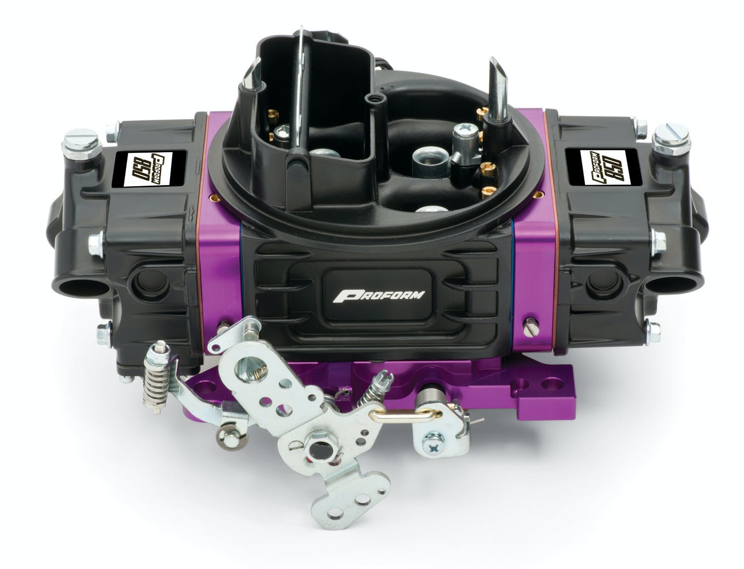 PROFORM 67314 Black Street Series Carburetor; 850 CFM, Mechanical Secondary, Black and Purple