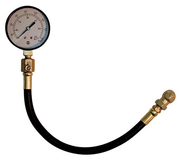 PROFORM 67404 Tire Pressure Gauge; 0-15 PSI Range; 1-1/2 Diameter Face; Inc Hose and Chuck