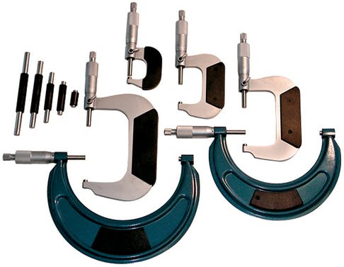 PROFORM 67438 Micrometer; 4 Inch to 6 Inch Range; .0001 Increments; Carrying Case Included