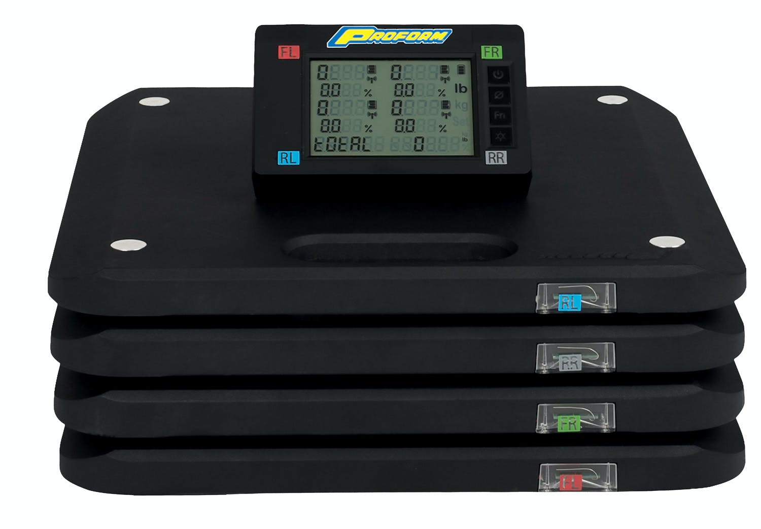 PROFORM 67644 Vehicle Scale System Wireless 7,000LB Capacity 1,750LB/Pad 4 Pads Hard Case