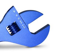 PROFORM 67728 Adjustable AN Wrench; Fits -10AN to -20AN Size Fittings; Blue Anodized Aluminum