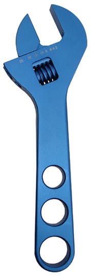 PROFORM 67728 Adjustable AN Wrench; Fits -10AN to -20AN Size Fittings; Blue Anodized Aluminum