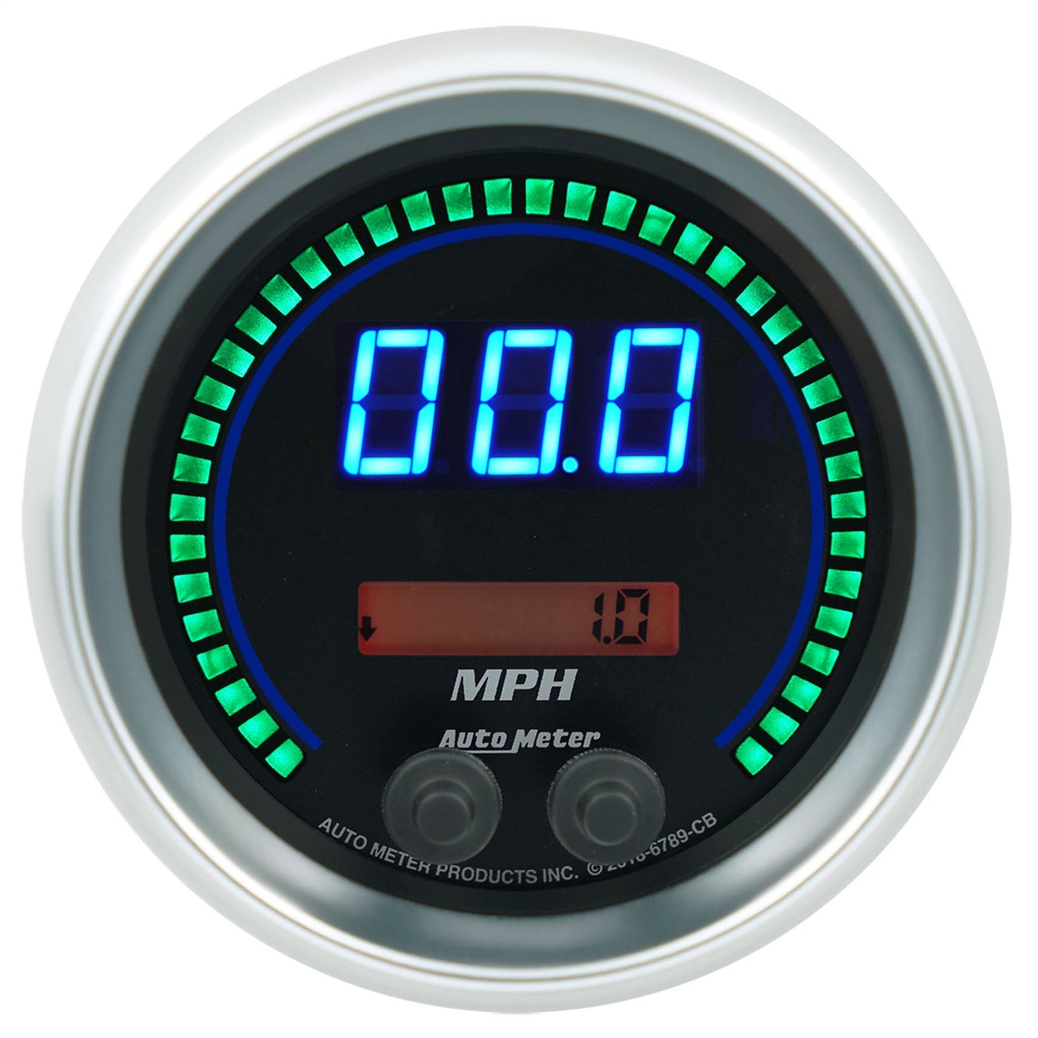 AutoMeter Products 6789-CB Gauge, Speedo, 3 3/8, 260 Mph / 260 Km/H, Elec Program, Cobalt Elite Digital