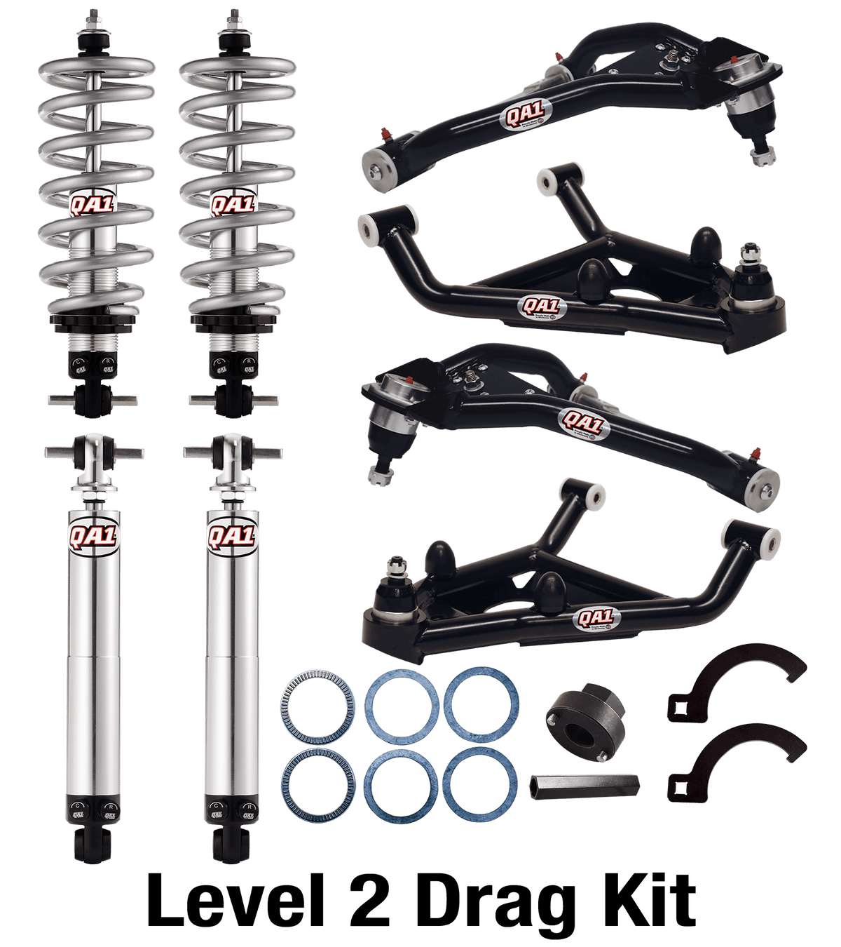 QA1 DK02-GMX2 Drag Kit, Level 2, X-Body 68-74 GM X-Body, W/ Shocks