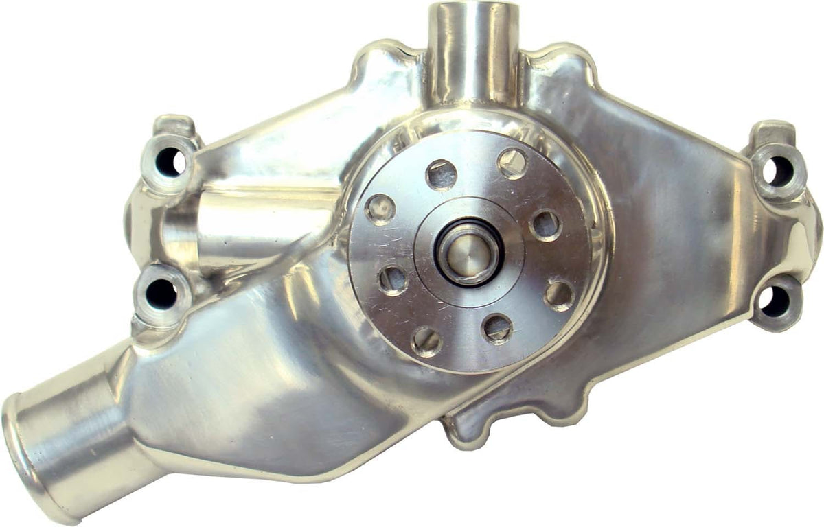 PROFORM 68244 Engine Water Pump; Mechanical Short Style; High Flow Model; Polished; SB Chevy