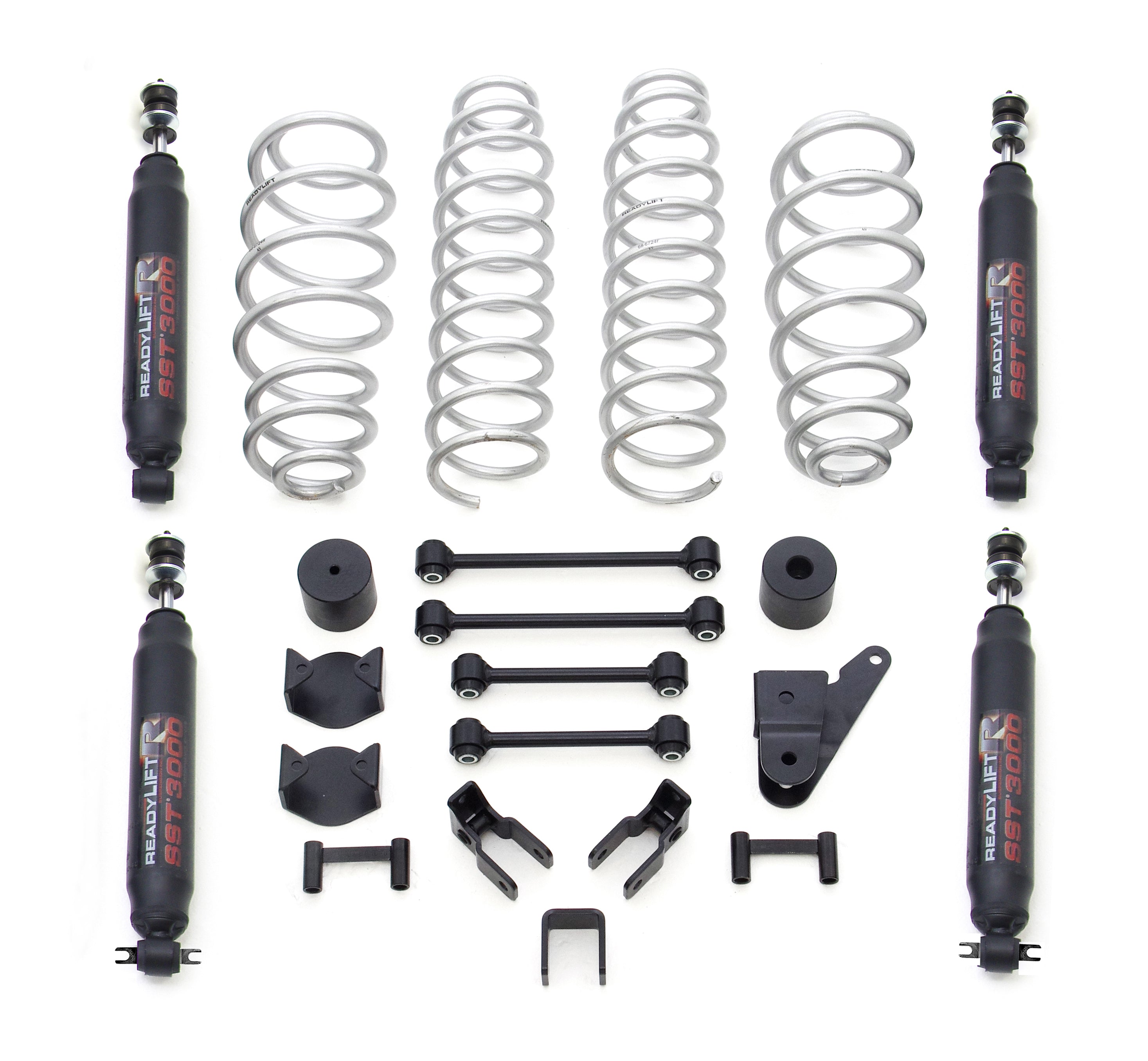 ReadyLift 69-6201 2007-17 JEEP JK 2.5?? Coil Spring Lift Kit with SST3000 Shocks