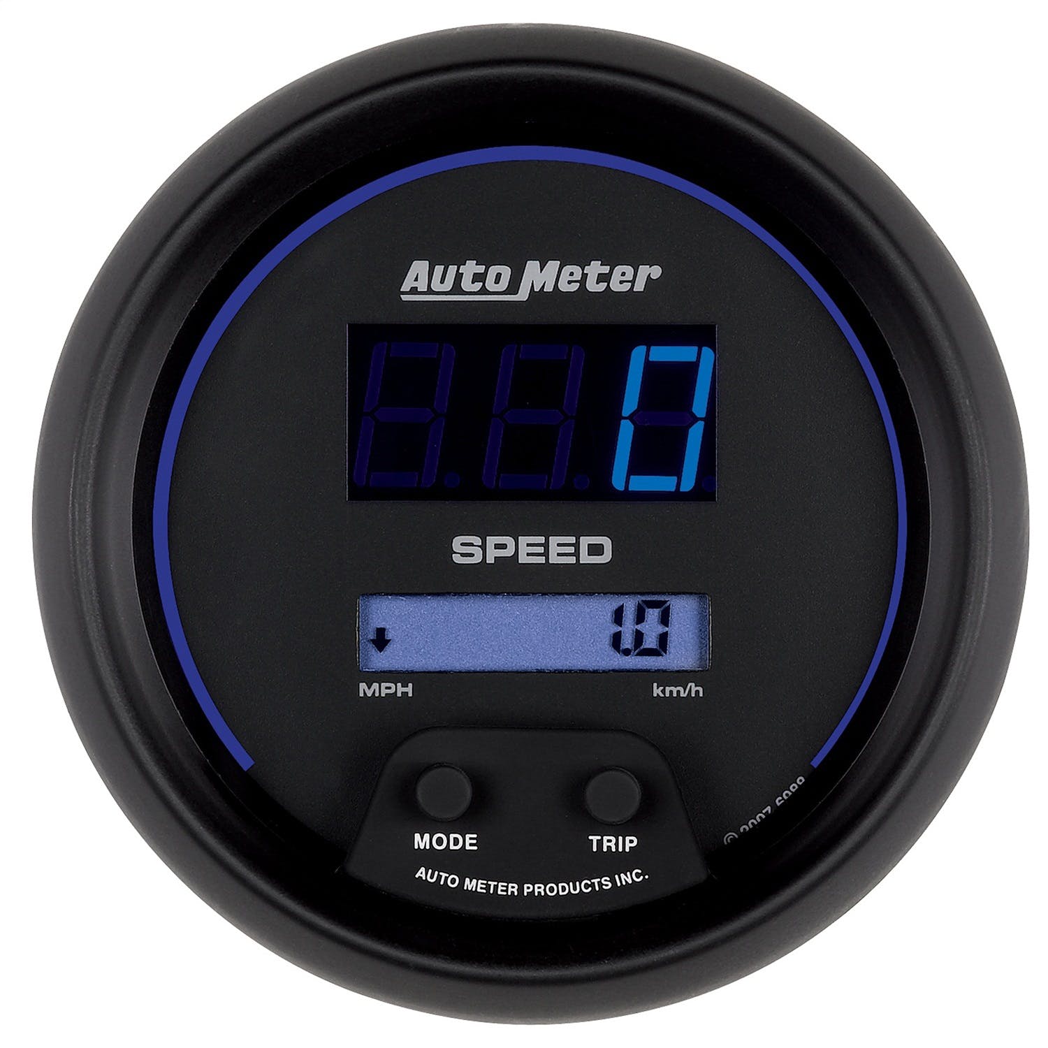 AutoMeter Products 6988 GAUGE; SPEEDOMETER; 3 3/8in.; 260MPH/260 KM/H; ELEC. PROGRAM.; DIGITAL; BLACK DI