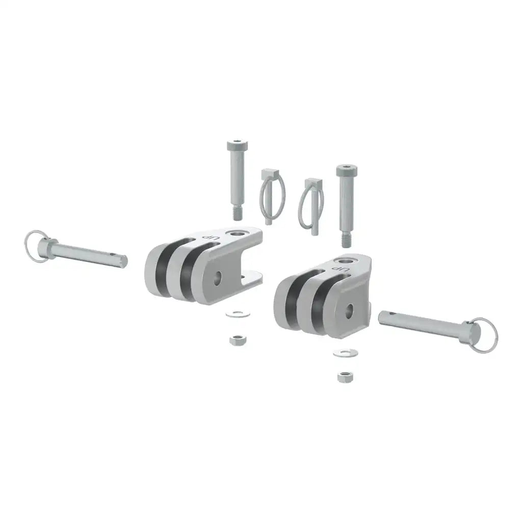 CURT Rambler Heavy-Duty 3-Lug Shackle Ends, 2 Pack 70011
