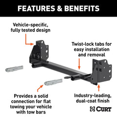 CURT Custom Tow Bar Base Plate, Fits Select Jeep Grand Cherokee 70153
