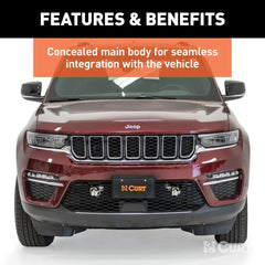CURT Custom Tow Bar Base Plate, Fits Select Jeep Grand Cherokee 70153