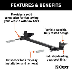 CURT Custom Tow Bar Base Plate, Fits Select Ram 1500 70155