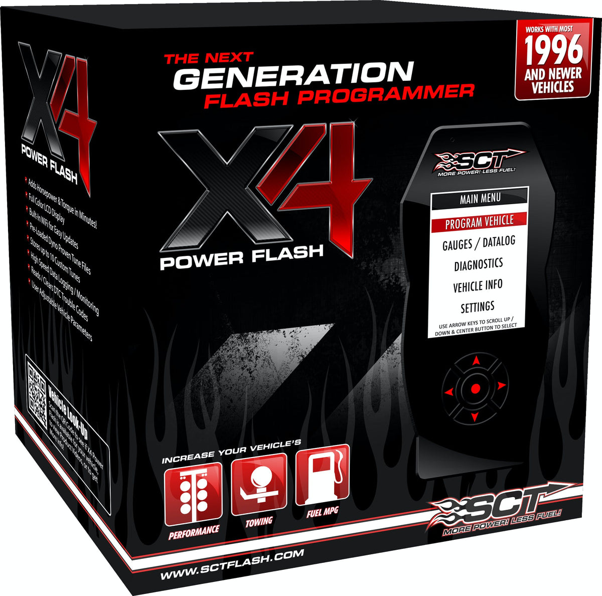 SCT 7015 X4 Power Flash Programmer 2021 ? 2023 F Series Gas Cable X4 Bundle 7015PG-B