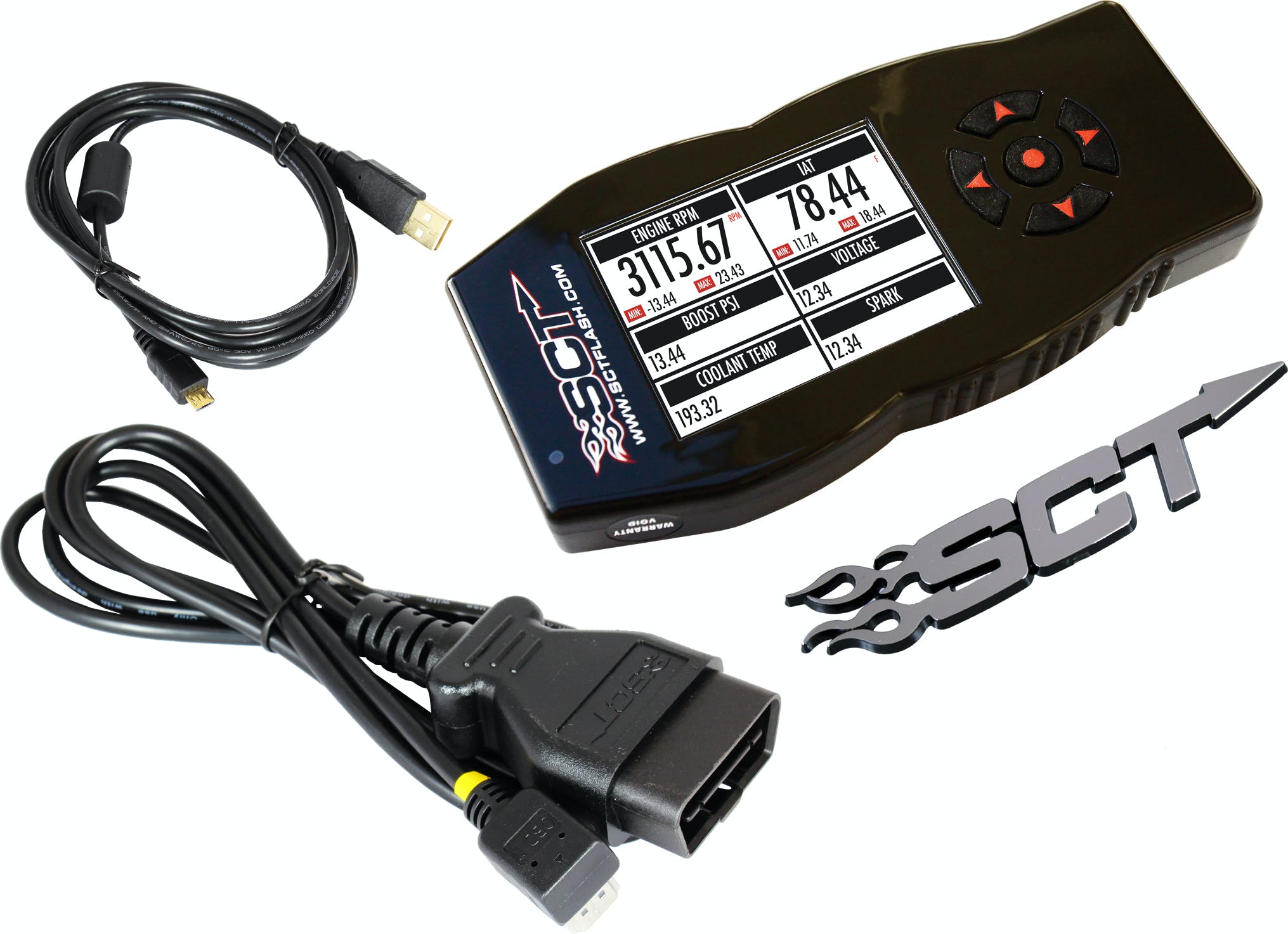 SCT 7015 X4 Power Flash Programmer 2021 – 2023 F Series Gas Cable X4 Bundle 7015PG-B