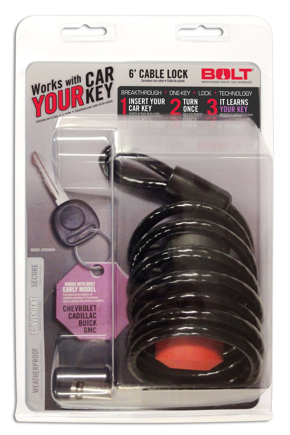 BOLT 7018449 Cable Lock