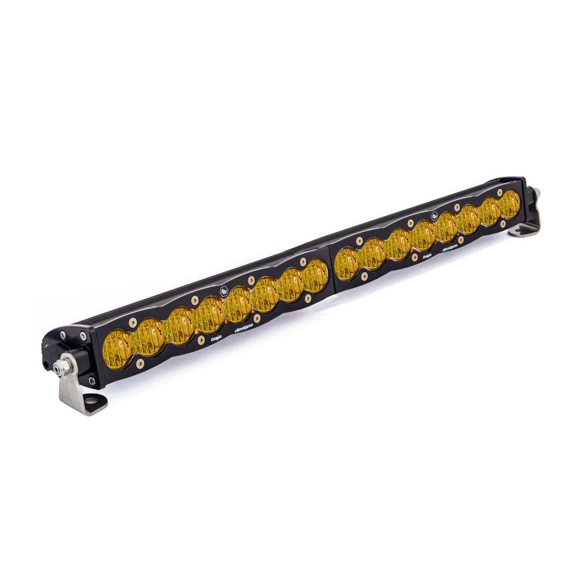 Baja Designs 702014 20 Inch LED Light Bar Single Amber Straight Wide Driving Pattern S8 Series
