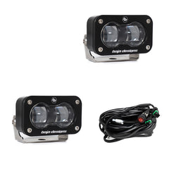 Baja Designs 237801 S2 SAE, Pair LED Spot, Clear