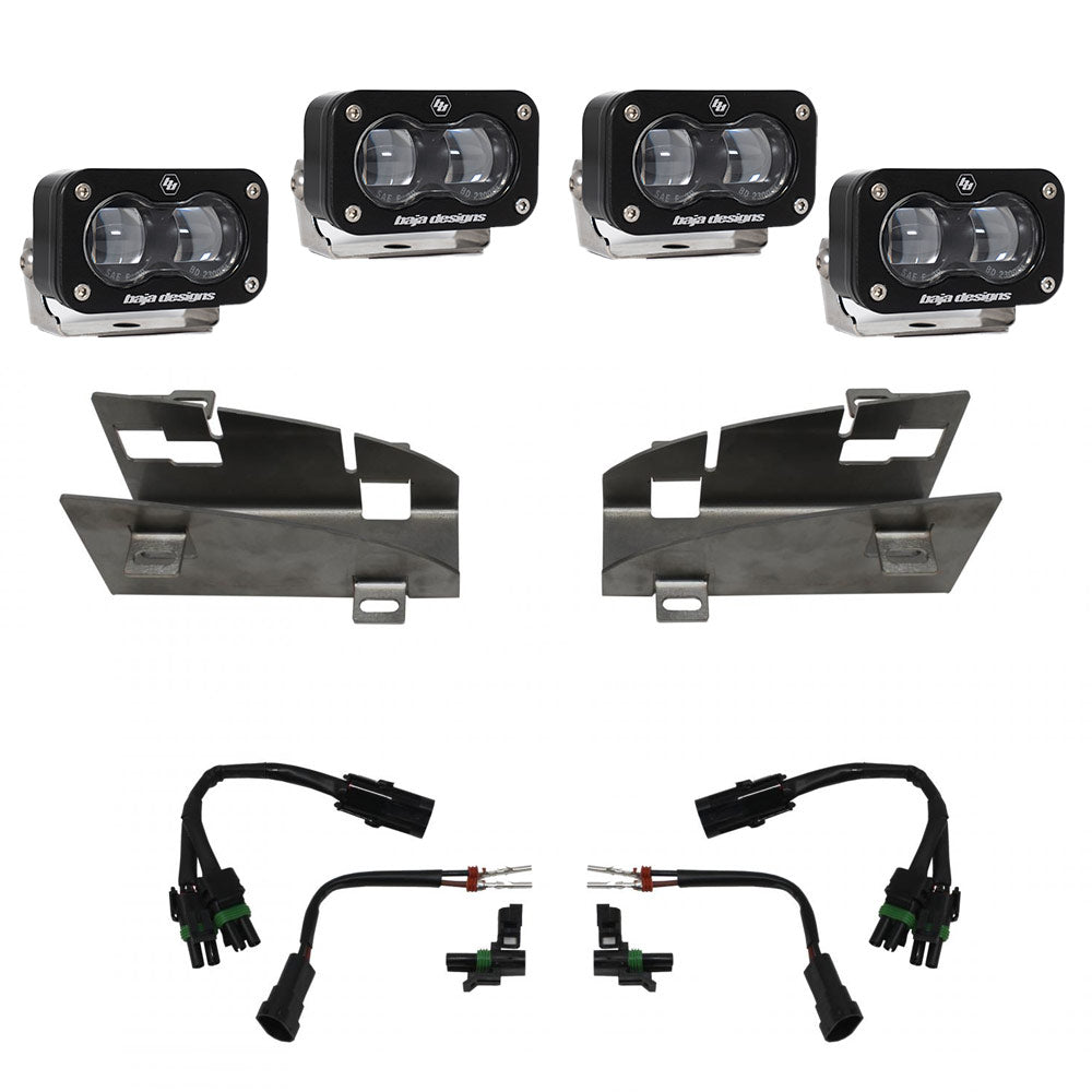Baja Designs 448164 Dodge, Ram Dual S2 SAE Fog Pocket Light Kit, Clear