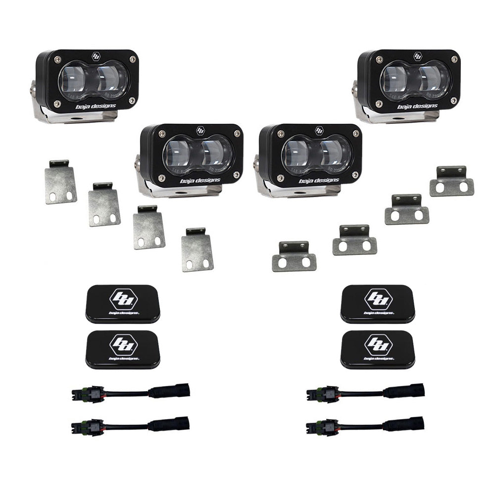 Baja Designs 448166 Ford S2 SAE Dual Fog Pocket Kit, Clear