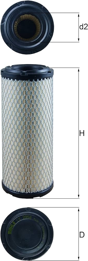MAHLE MAHLE AIR FILTER LX 2958
