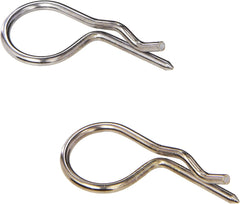 Moroso 39022 Chrome-Plated Hood Pin Clips (1/8 Wire Diameter, 2pk)