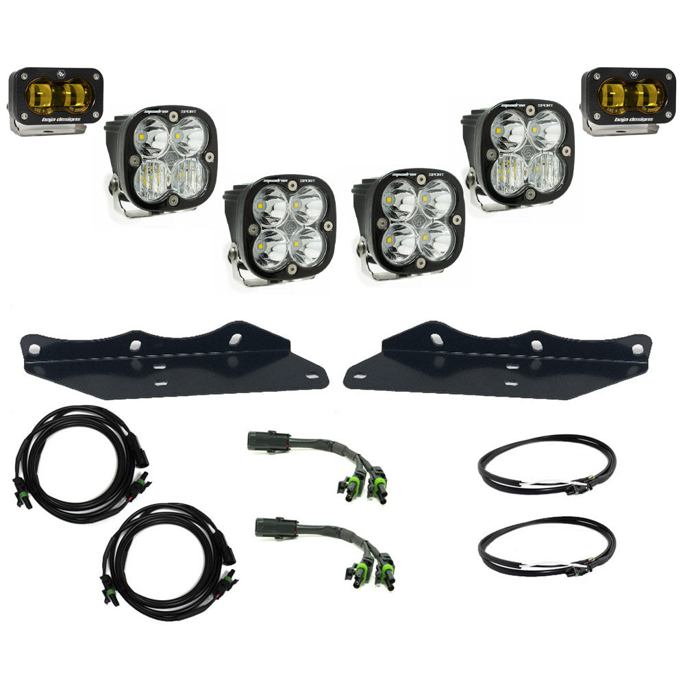 Baja Designs 448176 Ford S2 SAE Sportsmen Fog Pocket Kit, Amber