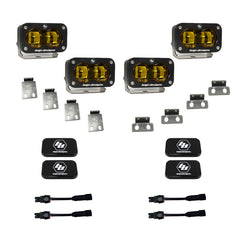 Baja Designs 448171 Ford S2 SAE Dual Fog Pocket Kit, Amber