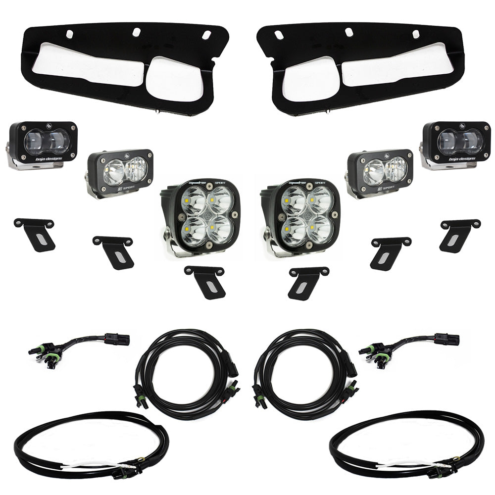 Baja Designs 448174UP Ford S2 SAE Sportsmen Fog Pocket Light Kit, Clear