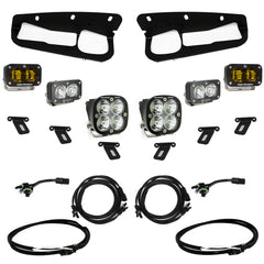 Baja Designs 448178UP Ford S2 SAE Sportsmen Fog Pocket Light Kit, Amber