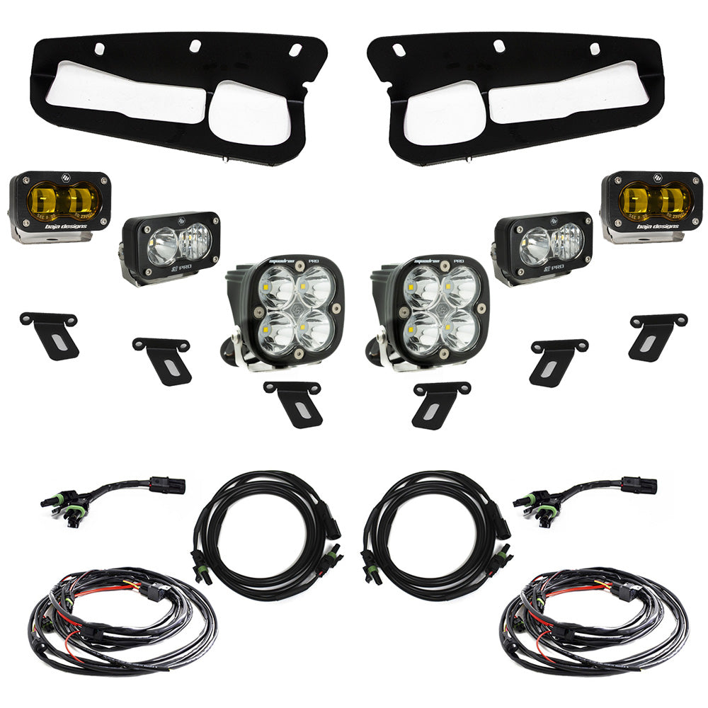 Baja Designs 448179 Ford S2 SAE Pro Fog Pocket Light Kit, Amber