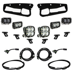 Baja Designs 448175UP Ford S2 SAE Pro Fog Pocket Light Kit, Clear