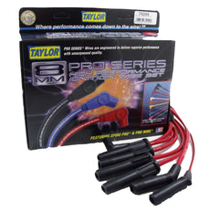 Taylor Cable Products 74249 8mm Spiro-Pro custom 6 cyl red
