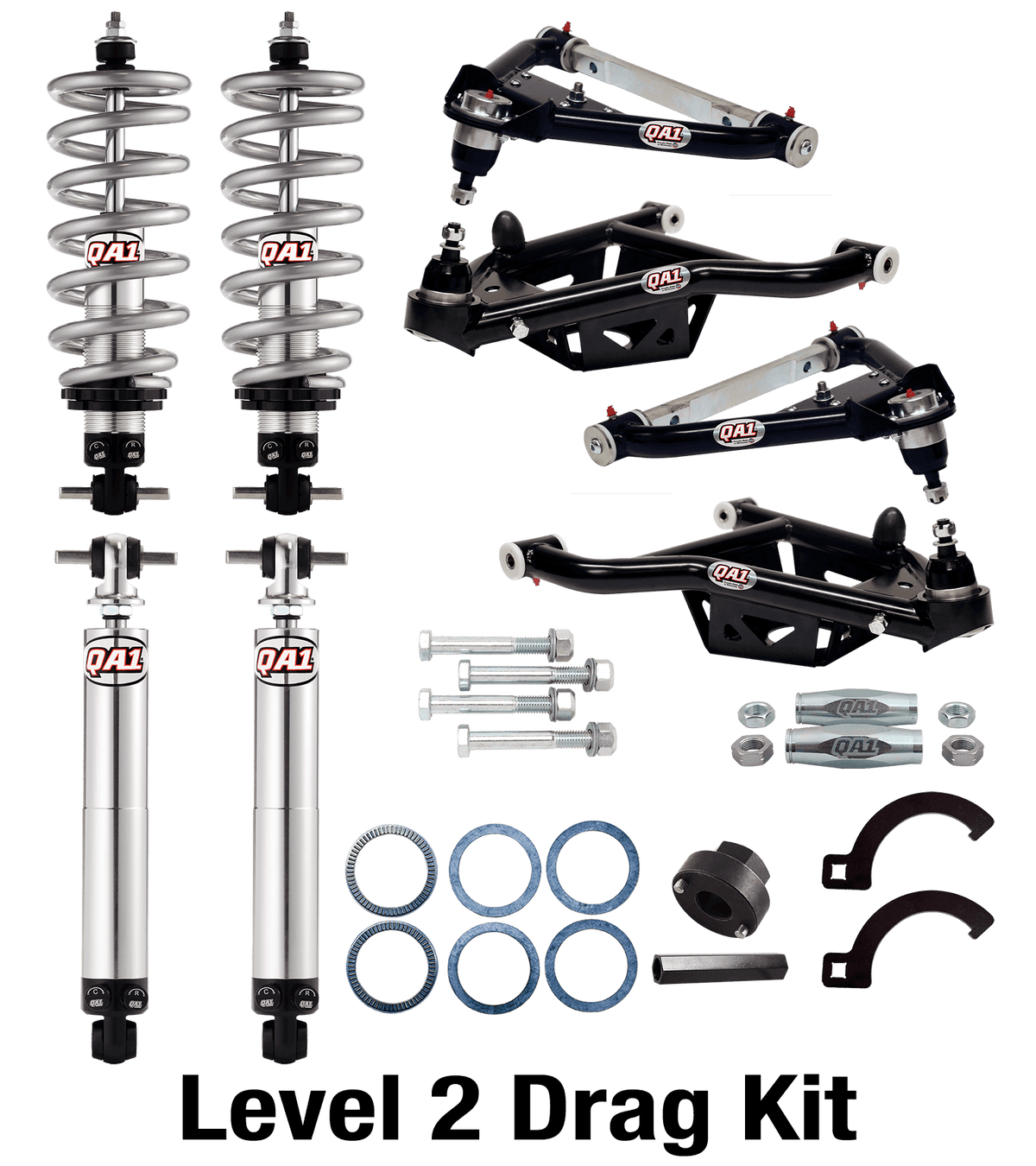 QA1 DK02-GMX3 Drag Kit, Level 2, X-Body 75-79 Gm X-Body, W/ Shocks
