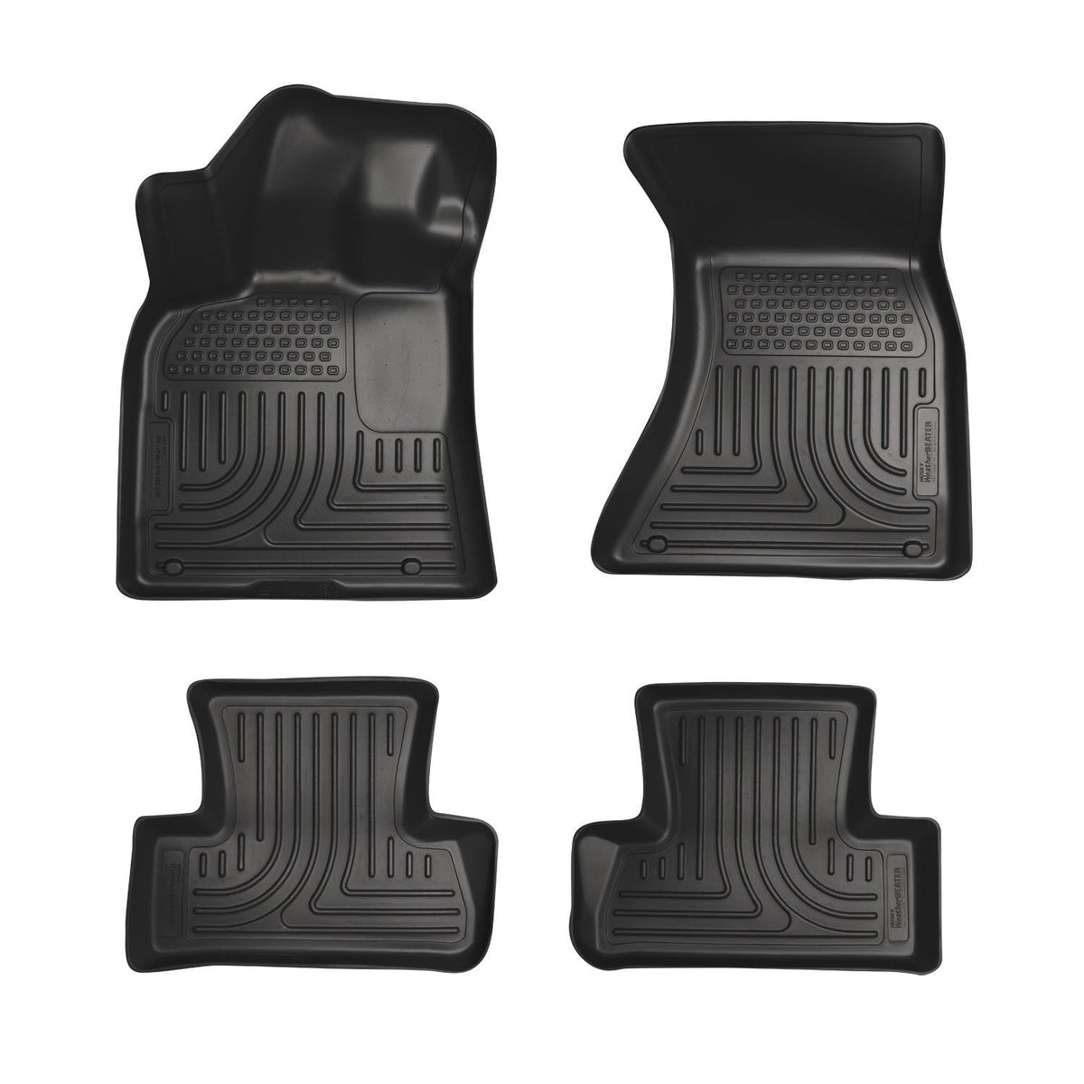 Husky Liners 96401 Weatherbeater Series Front and 2nd Seat Floor Liners Black