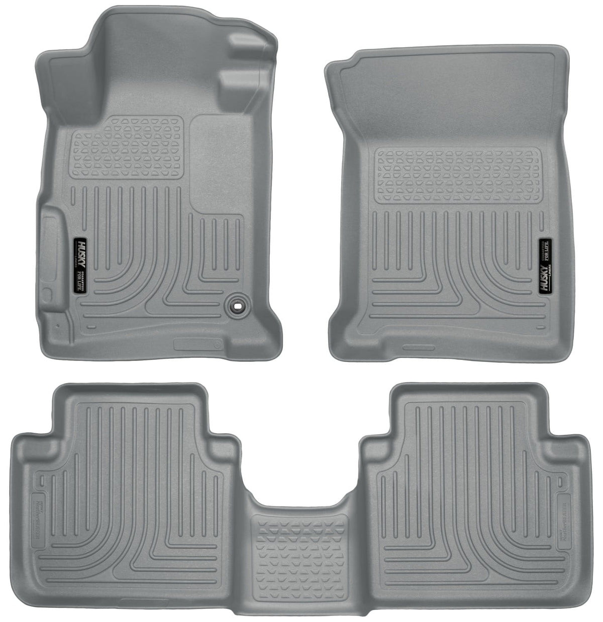 Husky Liners 98482 Weatherbeater Series Front and 2nd Seat Floor Liners Grey