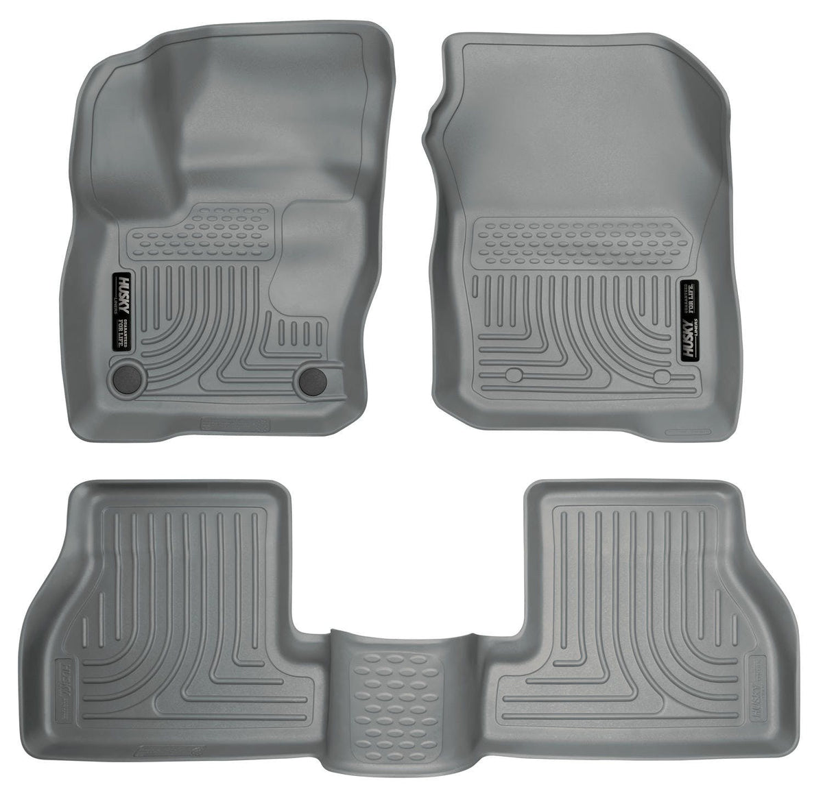 Husky Liners 99772 Weatherbeater Series Front and 2nd Seat Floor Liners Grey